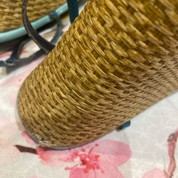 Christian Sirisno blue/green sandal wedge - Picture 11 of 12